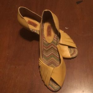 Miz Mooz | Wendy Heels Peep Toe Yellow